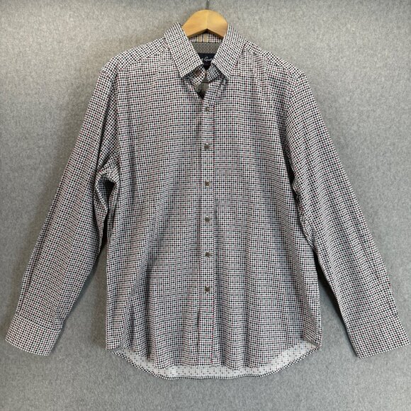 Robert Graham Modern Americana Button Front Shirt Mens Size XL Tailored Fit - Picture 2 of 14